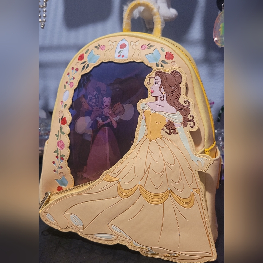 Disney Beaurt And The Beast  Lenticular Series Mini Backpack NwT